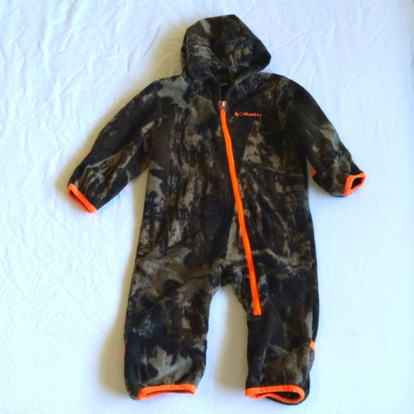 columbia fleece bunting suit 6-12 months baby - Picture 3 of 9